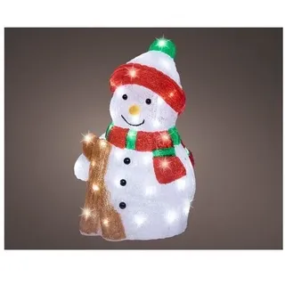 Kaemingk Weihnachtsbeleuchtung Schneemann Weiß (25x20x38cm) 50 Lichter
