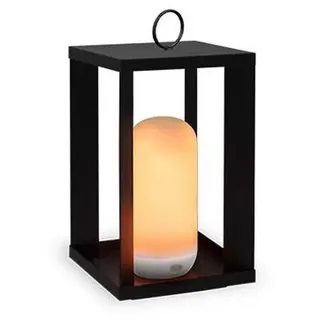 LED Außenleuchte Kabellos Akku Dimmer Fernbedienung H: 30 cm IP54 Laterne Garten