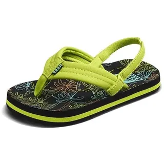 Reef Zehentrenner Sandale Jungen Little Ahi, Neon Palm, EU 20
