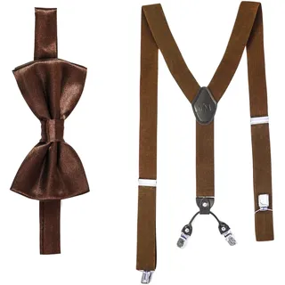 MASSI MORINO "Massi Morino Hosenträger-Set", 2 Stk. mit Fliege,