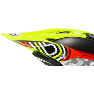 Suomy Alpha, Schirm - Pixel Grau/Schwarz/Gelb