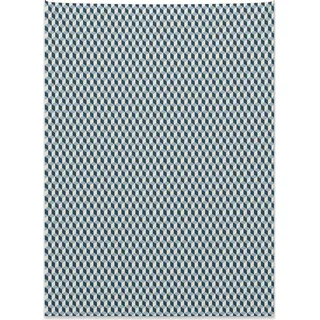 Abakuhaus Geometrisch Wandteppich, Gestapelte Würfel Muster aus Weiches Mikrofaser Stoff Kein Verblassen Klare Farben Waschbar, 110 x 150 cm, Hellblau Dunkelblau - Hellblau