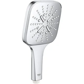 Grohe Rainshower 130 SmartActive Cube | Handbrause 3 Strahlarten | chrom