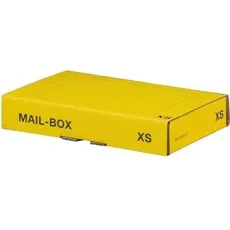 Bild Smartboxpro, Versandkarton + Versandbox, Paket-Versandkarton MAIL BOX, Gr”áe: XS, gelb (1 x)