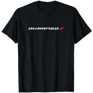 Dodge Durango Classic-Logo T-Shirt, Herren, Schwarz, XL