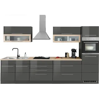 kochstation Küchenzeile KS-Wien 340 cm grau