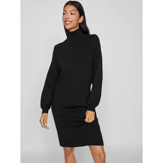 Vila Strickkleid »VIOSTRIA ROLL NECK L/S KNIT DRESS - NOOS« Vila Black Beauty M (38)