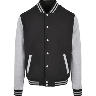 Build Your Brand - "Basic College" Jacke für Herren RW8000 (5XL) (Schwarz/Grau meliert) - Schwarz