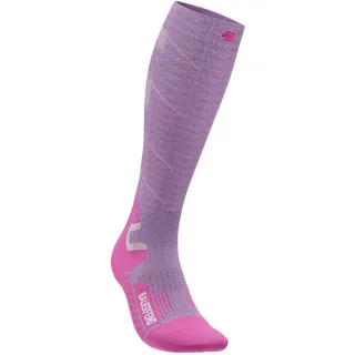 Bauerfeind Ski Touring Kompressionssocken Damen 2 Paare Lila 35-38