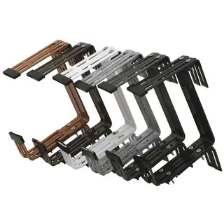 Kastenhalter verzinkt weiß Halterung Blumenkasten Blumenkübel Blumen Balkon TOP