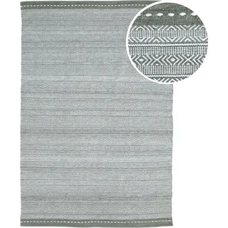 AXI Rhodos Outdoor-Teppich, Grün, Rechteckig | Gartenteppich für kleine Sitzbereiche / Bistro-Set | Außenteppich für Garten / Balkon / Terrasse - Grün