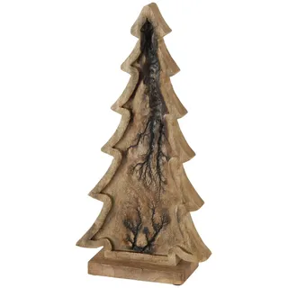 Deko-Aufsteller Percha H36cm aus Mango-Holz Tanne Weihnachts-Baum Advent X-Mas