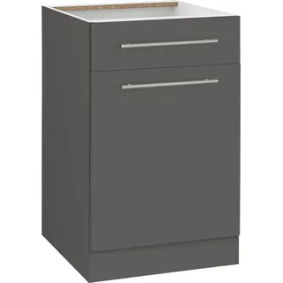 WIHO KÜCHEN Unterschrank Unna 50 x 57 x 82 cm Grau
