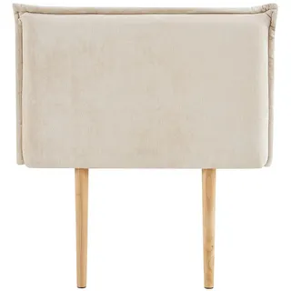 Idimex Kopfteil Creme, Textil, Mode, 91x99x7 cm, Schlafzimmer, Betten