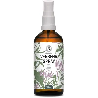 Verbena Raumspray und Lufterfrischer 100ml - Hergestellt aus Reinem Ätherischen Verbena Öl - Natürliches Duftspray - Entspannender Raumduft - Schlafspray - Eisenkraut-Öl Aromatisches Spray