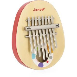 Janod Kalimba aus Holz mit 8 Metallzungen für Kinder ab 3 Jahren,