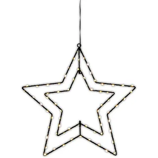 NÄVE Outdoor LED Weihnachtsdeko Fensterstern Schwarz