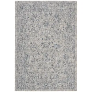 Safavieh Zeitgenössische Teppich für Wohnzimmer, Esszimmer, Schlafzimmer, Madison Collection, Kurzer Flor, Grau und Türkis, 66 X 305 cm