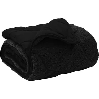 vidaXL Sommerdecke 135 x 200 cm Sommer Schwarz Atmungsaktiv - Schwarz
