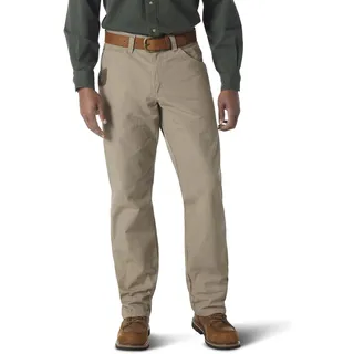Wrangler Herren Riggs Workwear Carpenter Jeans, Dunkles Kaki, 35W / 34L