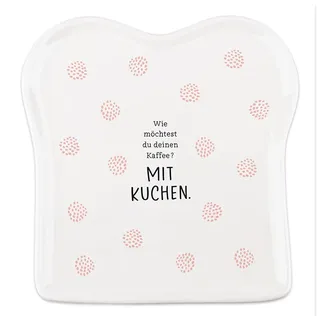 Grafik  Werkstatt Toast-Teller 14,5 x 15,5 cm Weiß 2er Set