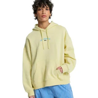 Hoodie QUIKSILVER "Standard", Damen, Gr. M, gelb (garden glade), Obermaterial: 100% Baumwolle., Sweatshirts Hoodie
