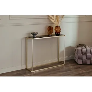 Jahnke Konsolentisch »CIRCO CONSOLE« 1 Stk. tlg. gebogene Rahmenteile, Konsole, Beistelltisch, goldfarben