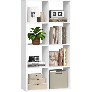 VASAGLE Bücherregal 30 x 98 x 130,2 cm Wolkenweiß