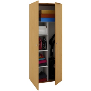 MID.YOU Mehrzweckschrank Buchefarben ca. 70x178x40 cm,