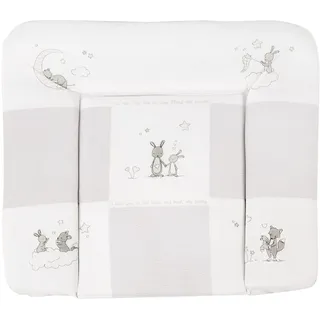 roba Wickelauflage Fox & Bunny Taupe/Weiß ca. 85x75cm