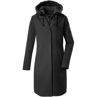 G.I.G.A. DX Damen Parka/Wollmantel mit abzippbarem Gilet und Kapuze GW 20 WMN PRK, schwarz, 38, 43352-000