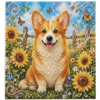 Generisch 2026 Animal Pearl Art DIY Craft Kit, 5D Diamond Painting for Adults Beginner, Handmade Pearl Beads Diamond Dots Painting Gem Sparkling Horse Home Wall Decoration, Home Room Decoration 20cm