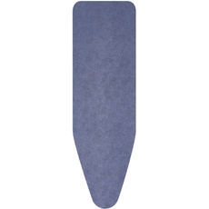Brabantia Dicke Schaumstoff- und Filzpolsterung Bügelbrettbezug, Baumwolle, Denim-blau, Size B (124 x 38 cm)