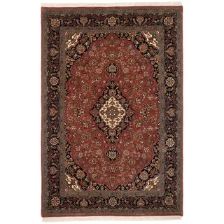 Cazaris Orientteppich , Blau, Beere , Textil , Floral , rechteckig , 80x300 cm , Care & Fair, AZO-frei, Handmade in India , in verschiedenen Größen erhältlich, leicht zusammenrollbar , Teppiche und Böden, Teppiche, Orientteppiche