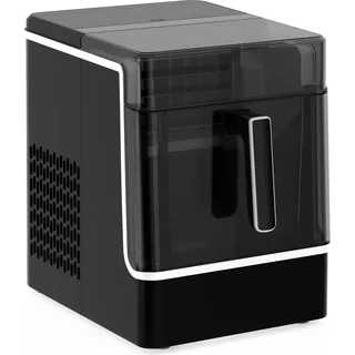 Klarstein Eiswürfelmaschine - 23 kg/24 h, 32 Eiswürfel/Zyklus, Automatische Reinigung, 2 kg Wassertank, Edelstahl, Intuitive Steuerung, Ideal Für Partys & Heiße Tage, Schwarz - Schwarz