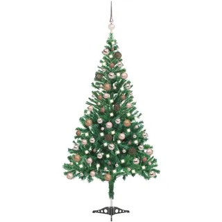 Künstlicher Weihnachtsbaum Beleuchtung Kugeln 180cm 564 Zweige - Grün