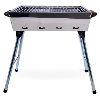 Mangal Grill Riga Edelstahl Campinggrill mit klappbaren Beinen