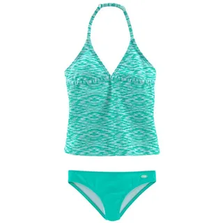 VENICE BEACH Tankini, verstellbare Träger, unifarbene Hose Venice Beach mint-weiß