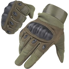 HIKEMAN Handschuhe für Männer und Frauen Touch Screen Hart Knuckle Handschuhe für Outdoor Sport und Arbeit geeignet für Radfahren Motorrad Wandern Klettern Lumbering Heavy Industry... (Armee-grün, L)