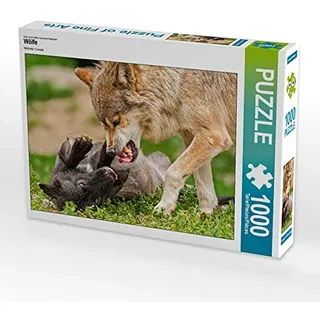 CALVENDO Puzzle Wölfe 1000 Teile Puzzle quer | Lege-Größe cm Foto-Puzzle für glückliche Stunden