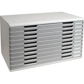 Exacompta Schubladenbox Modulo A3 57,6 x 35 x 34 cm 10-tlg. grau