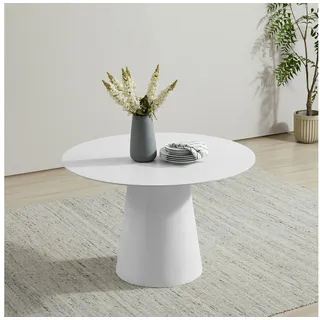 OTTO home Josselin Ø 120 cm weiß