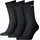 Tennissocken 3er Pack Schwarz 43-46