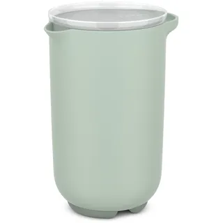 Mepal - Rührbecher mit Deckel Chef it - Verschließbar, in der Kühlschranktür - Rutschfester Boden für zusätzliche Stabilität - Mikrowellen- und Spülmaschinengeeignet - 1000 ml - Nordic sage