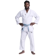 Ippon Gear BJJ GI Brazilian Jiu Jitsu Einsteiger Anzug inkl weißem Gürtel [Größe A1 I Pearl-Weave Material I 350gr/m2 Stoffdichte I Reißfest] weiß