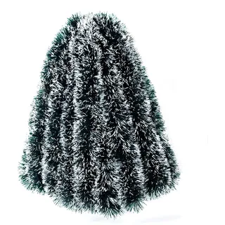 10M Weihnachtsgirlande, Grün Girlande Weihnachten, Metallisch Lametta Girlande Weihnachtsdeko Tannengirlande für Weihnachts Weihnachtsbaum, Party, Kranz, Outdoor Indoor Hochzeit, Weihnachtsfeier