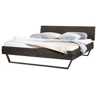 Hasena Massivholzbett Ezzo 160 x 200 cm Holz Grau Grey