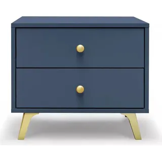 Nachttisch JOELE – Dunkelblau - Blau