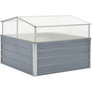 vidaXL Gewächshaus 100 x 100 x 85 cm Grau