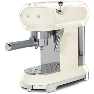 Smeg ECF02CREU 50s Style Espresso-Kaffeemaschine Creme